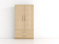 Armarios de madera efecto roble 100x50x200 cm - Roble claro - 2 puertas y 2 cajones